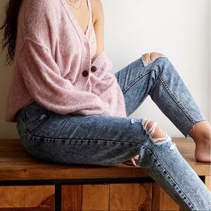 Free People CRVY Georgine Mom Jeans 28